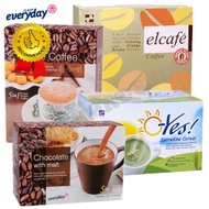 ELKEN Spirulina Cereal /Elcafe Ginseng /Chocolate with Malt /White Coffee