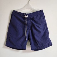 Uniqlo 藍色抽繩海灘褲