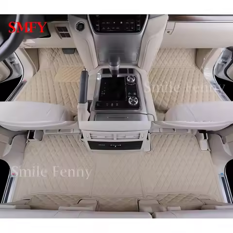 For Toyota Land Cruiser LC300 LC200 2025 2024 2010 Five Seats Car Floor Mats Leather Foot Pads Anti-