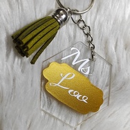 Acylic Key chain Custom name