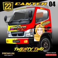 STIKER TRUK CANTER /DECAL STIKER TRUK CANTER /STIKER MOBIL TRUK CANTER FULL KABIN KODE 07 DS