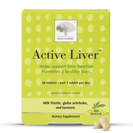 Active Liver | Daily Liver Supplement | Milk Thistle, Artichoke & Turmeric | for Men and Women | 30 