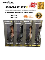 Goodyear Eagle F1R Road Bike Tire 700x25/28 | Tube/Tubeless Ready | Ultra High Performance