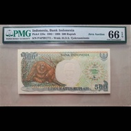 Uang Kuno PMG Rp500 1992 Dalam PMG Holder