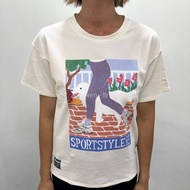 ** wen~Yibanglei MIZUNO 25 Years Old Women Cotton Casual Short Sleeve T-Shirt (D2TAC76402) Ask First