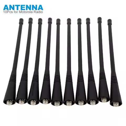 10pcs Walkie Talkie UHF 400-470mhz Antenna for Motorola GP328 GP300 GP88 GP340 GP338 CP040 GP380 GP6
