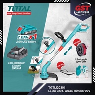 Total Li-ion Cordless Grass Trimmer 20V Total Mesin Rumput Electric Grass Cutter Mesin Potong Rumput