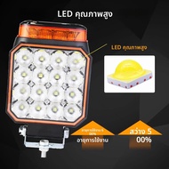 JALN7 4 นิ้วไฟ LED น้ําท่วม Off Road สีขาว Strobe Amber สัญญาณ Beacon แฟลช wplows วิศวกรรม Excavator