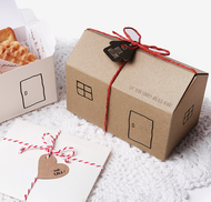 กล่อง ของขวัญ ของชำร่วย กระดาษคราฟท์ ใส่ขนม ลูกอม (สินค้าพร้อมส่ง)