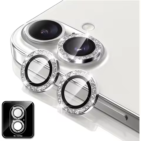 Glitter Camera Lens Protector Cover for IPhone 17 Pro Max 17 Air 16E 15 14 Plus 13 Mini 12 11 IPhone