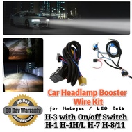 Car light wire kit ziiiro Relay Harness Halogen ABS Socket Plug Automotive lamp head fog drl h1 h3 h