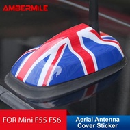 AMBERMILE Union Jack for Mini Cooper F55 F56 Accessories for Mini F56 F55 JCW ABS Car Aerial Antenna