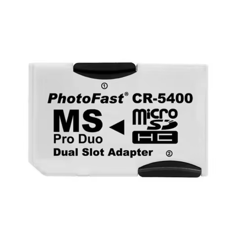 CR5400 PhotoFast For PSP Dual TF MicroSD Card to MS Pro Duo Memory Card Slot Short Rod Adapter CR540