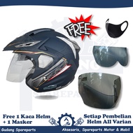 Helm Force Half Face Double Visor Matrix