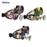 [Hellery] Steampunk Eyewear Vintage Style Ocular Loupe Glasses Funky Costume Display Eyeglasses Punk