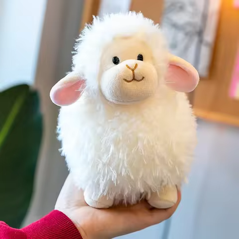 20cm Cute Soft Obediently Lamb Plush Toys Soft Alpaca Plush Dolls Stuffed Sheep Plushie Baby Toys Gi