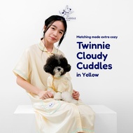 Wag & Cuddle | TWINNIE CLOUDY CUDDLES set yellow - Matching set mama & dog cat/ twin clothes anabul