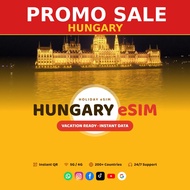 [PROMO] Hungary Travel eSIM 1GB-10GB & Unlimited Data | Big Sale | Instant QR | 4G/5G