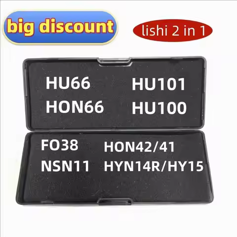 Lishi HU66 Decoder 2 in 1 Lishi tool HON42/41 HYN14R/HY15 HU66 HON66 HU101 HU100 FO38 NSN11 FOR HOND