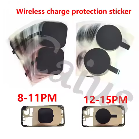 1-50PCS Wireless Charging Protection Stickers For iPhone 8-15 Pro MAX Repair back cover Insulation S