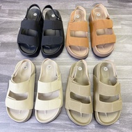 H04 women's Korean retro style sandals with 4cm flat sole – Big Size 36–40