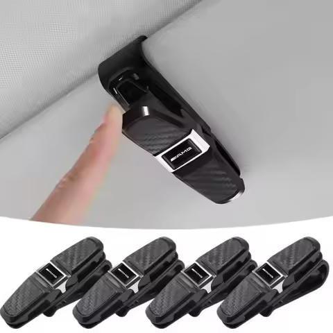 1pc ABS Car Eyeglass Holder Glasses Storage Clip For Mercedes Benz AMG A B C E G CLA W211 W203 W204 