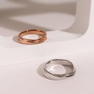 【客製化禮物】餘波盪漾。白鋼戒指 情侶對戒 送禮熱銷