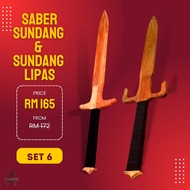 SUNDANG SABER & SUNDAND LIPAS kayu training prop