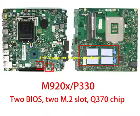 New For Lenovo ThinkCentre M920X P330 Tiny Motherboard Q370 65W IQ3X0IL Mainboard 01LM588 01LM298 5B