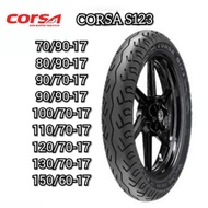 🌟HOT ITEM🌟 TYRE CORSA S123 70/90-17 80/90-17 90/70-17 100/70-17 110/70-17 120/70-17 130/70-17 150/60-17 17 INCH 18 INCH