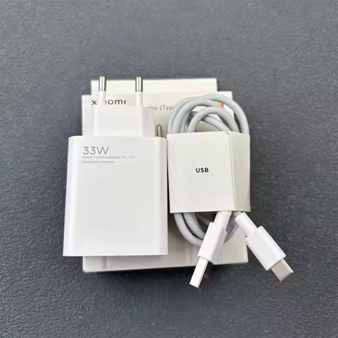 Xiaomi 33W EU Charging Combo Type-A Turbo Fast Charge Adapter for MI 15 14 13 Ultra 14T 13T 11 10 Fo