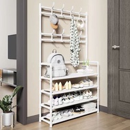 NeatBox Shoe Rack Model 6N-071 4/5-Layer Stainless Steel With Clothes Hook + Hat Waterproof 80cm*26c