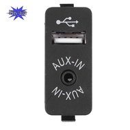 Car USB AUX In Plug Auxiliary Input Socket Adapter for  E81 E87 E90 F10 F12 E70 X4 X5 X6
