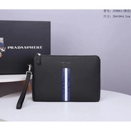 P Home Plus Large Black Men's Handbag Zipper Bag Men's Bag 2VH061