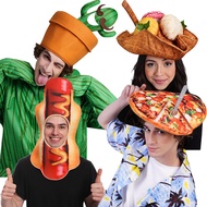 Cross-Border Foreign Trade Funny Funny Plant Food Hat Halloween Hat Stage Performance Props Hat Coup