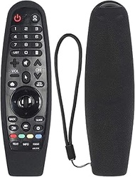 Remote Control Case for LG Magic AN-MR19BA AN-MR18BA AN-MR600 MR650 AN-MR20GA AKB75855501 Remote Control, Protective Cover Fit for LG Magic Remote Control, Shockproof Washable, with lanyard (Black)