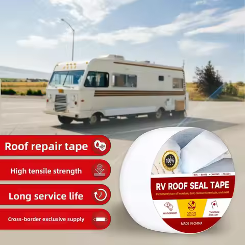RV Roof Repair Tape White Waterproof Tape for Trailers and Photovoltaic Systems Heavy Duty Waterproo