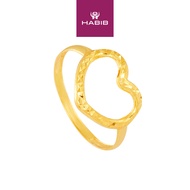 HABIB 916/22K Yellow Gold Ring (Heart) R5460923(C)
