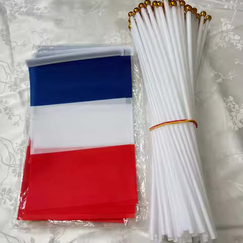 France Hand Flag14 x 21cm french hand flag FranceFrance Hand Flag Hand Waving National Flag Plastic