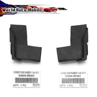 Front Door Corner Sponge Rubber Left + Right 2 Pieces Black Toyota Land Cruiser 40 Series FJ40 FJ45 