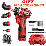 Milwake-88V-90N.M-Brushless Electric Drill Cordless Knockable Driller Driver  Screwdriver Li-ion Bat