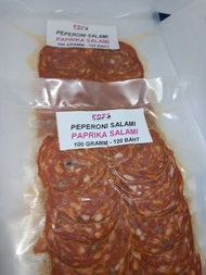 TGM Pepperoni Salami / Paprika Salami 200 gram (2 packs of 100 gr each) เปปเปอร์โรนีซาลามี่  200 กรั