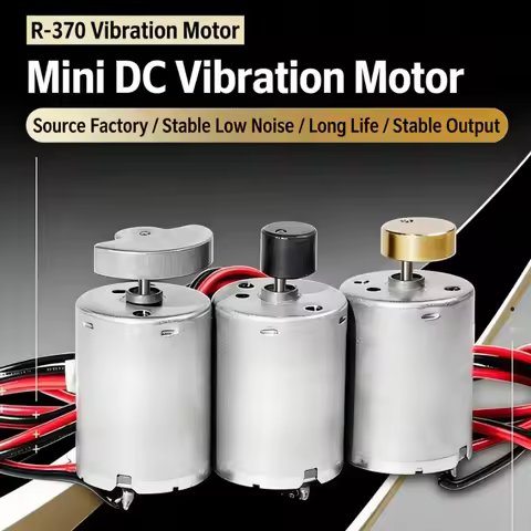 R370 Vibration Vibration Motor with 50cm Wire Length Micro DC Vibrator 6V12V24V Small Massage Motor