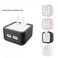 Solid Color Silicone iphone/ipad/Macbook Charger Cover For Apple 35W Dual USB‑C Compact Power Adapte