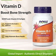 NOW Foods, Vitamin D-3 400IU, 180 Softgels, Vitamin D3 400IU, Support Healthy Bone & Immune System-G