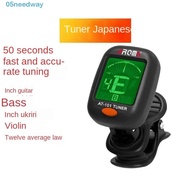 NEEDWAY Acoustic Guitar Tuner, LCD Display Chromatic Electric Digital Tuner, Guitar Accessories Electronic Professional Universal Digital Guitar Tuner Bass