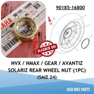 Yamaha Original NVX / NMAX / Ego Gear / Solariz / Avantiz Rear Wheel Nut Tayar Belakang Saiz 24 - 90