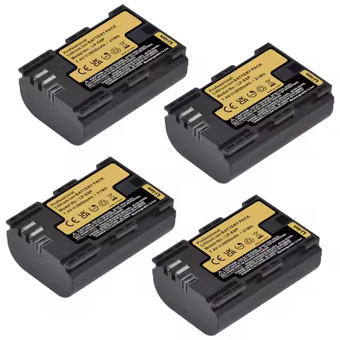 2850mAh LP-E6P LP-E6NH LP-E6N Li-ion Battery for Canon EOS R5 Mark II EOS R5 EOS R6 EOS R7 EOS R 5D 