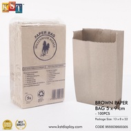 Disposable Paper Bag For Food Packaging Storage Easy Use-100pcs
