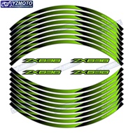 For ZX636 ZX 636 Motorcycle Racing 17 Inch Front And Rear Wheel Hub Sticker Decal Waterproof Reflect